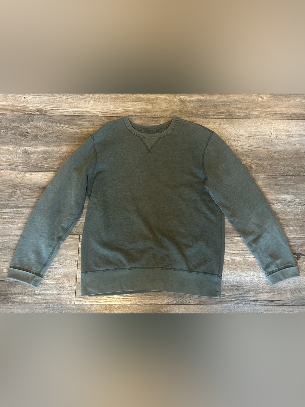 Vintage J. Crew Green Crewneck Cotton Fleece Sweater Unisex Mens Medium